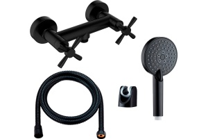 Смеситель Orange Mia для душа, матовый черный M34-320b