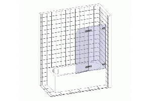 Шторки для ванной Ravak Chrome 99 см (7QRA0U00Z1) - 3