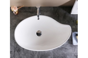 Раковина накладная CeramaLux N 65.5 см белый (9052) - 2