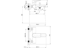 Смеситель IDDIS Bridge для ванны с душем BRDSB00i02WA - 3