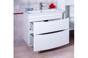 Тумба с раковиной Бриклаер Вега 80 белая - 3