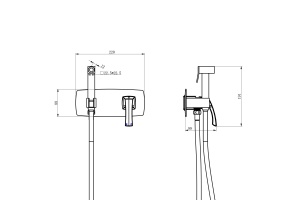 Гигиенический душ Lemark Nubira со смесителем LM6219ORB - 2