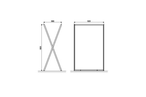 Полотенцедержатель складной EXCELLENT Kros черный мтаовый - 3