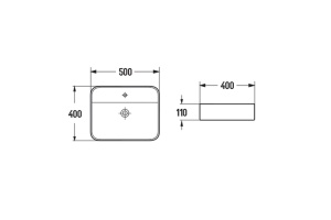 Накладная раковина Vincea 50х40 белая - 3