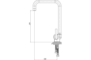 Смеситель для кухни GPD Frezia хром - 2