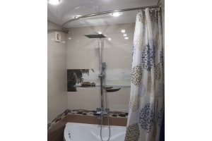 Карниз для ванны 148х148 см Aquatek Лира KARN-0000013, хром - 3