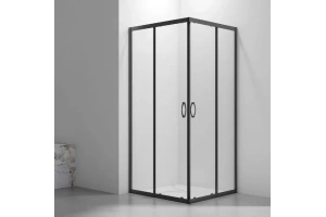 Душевой уголок Veconi Rovigo 80х80, черный (RV101B-80-01-C5)