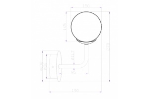 Бра Maytoni Erich MOD221-WL-01-G - 2