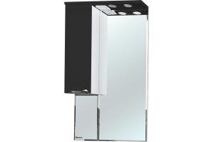 Зеркало-шкаф Bellezza Альфа 55 L черный