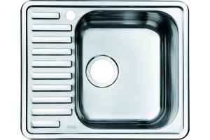 Мойка, нержавеющая сталь, полированная, чаша справа, 585*485, Strit S, IDDIS, STR58PRi77