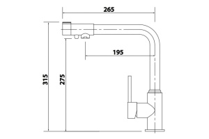 Смеситель Kaiser Teka 13044-5 для кухонной мойки, никель - 2