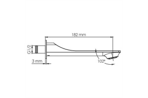 NEW A176 Настенный излив для душа - 3