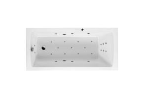 Ванна акриловая Excellent Aquaria Ultra 170х75 с гидромассажем белый - хром