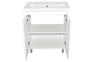 Тумба с раковиной Misty Фостер 50 белая глянцевая - 2