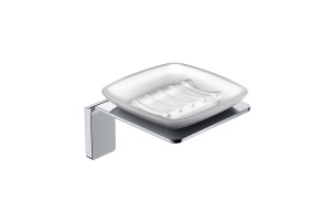 Мыльница матовое стекло сплав металлов хром IDDIS Slide (SLISCG0i42)