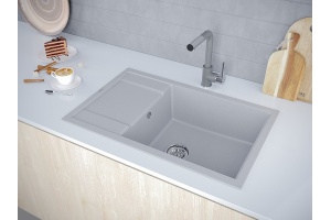 Мойка кухонная Paulmark Verlass 78 серый матовый - 3