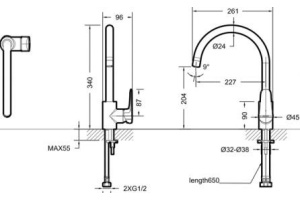 Смеситель Bravat Source F7173218CP-ENG для кухонной мойки - 2