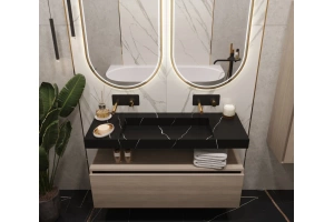 Раковина - столешница Art Flat 120 черный - 2