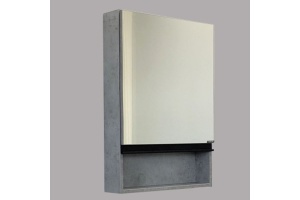 Зеркало-шкаф Comforty Эдинбург 60, бетон светлый