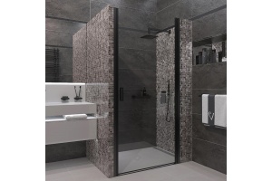 Душевая дверь в нишу Veconi Vianno VN-43B 70 см, профиль черный