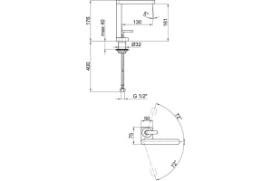 Смеситель Webert Living LV830102015 для раковины - 3