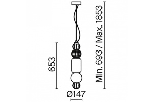 Подвесной светильник Maytoni Collar P069PL-L35G3K - 3