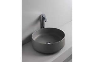 Раковина накладная ArtCeram Cognac 42 серый матовый (COL001 15;00) - 2