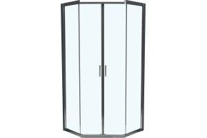 Душевой уголок BelBagno Uno 90х90 хром (UNO-195-P-2-90-C-Cr) - 2