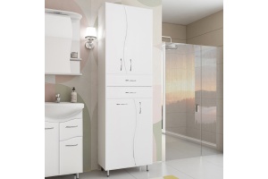 Шкаф-пенал Style Line Эко Волна 70 с бельевой корзиной