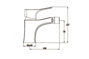 Смеситель Kaiser Clever 76088 для биде - 2