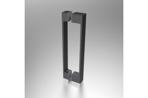 Душевая дверь в нишу Vincea Alpha 80х195 профиль темный хром стекло прозрачное  - 2