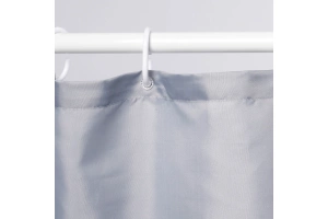 Штора для ванной Wasserkraft Vils 240х200 серый - 3