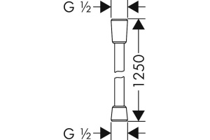 Смеситель hansgrohe Metropol для ванны, однорычажный, напольный, с рычаговой рукояткой, матовый черный 32532670 - 3