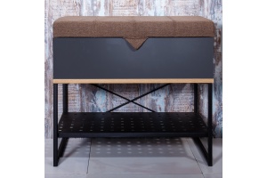 Банкетка Бриклаер Форест 60 дуб золотой, антрацит