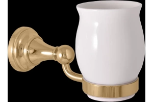 Стакан для зубных щеток Rav Slezak Morava золото