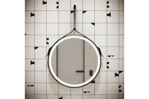 Зеркало Sancos Dames 65 с подсветкой черное - 2