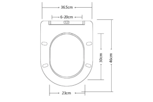 Сиденье для унитаза Esbano Amapola с системой микролифт, серый матовый (ZAESUPAMAGM0755) - 2