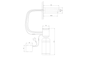 Дозатор для жидкого мыла Lemark Project  встраиваемый бесконтактный (LM4641CE) - 2