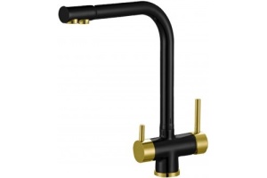 Смеситель Zorg Sanitary ZR 348 YF BLACK BRONZE для кухонной мойки