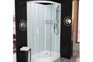 Душевая кабина Frank F412R White правосторонняя б/к Без крыши - 2