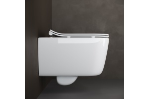 Унитаз подвесной Ceramica Nova New Day с микролифтом, безободковый CN3005 - 3