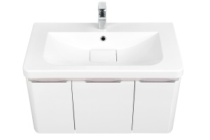 Тумба с раковиной Aquaton Шерилл 85 белый - 2