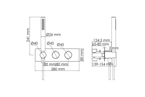 Elbe 7488 Thermo Термостатический смеситель для душа со встраиваемой системой монтажа - 3
