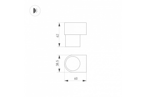 Настенный светодиодный светильник Arlight SP-Spicy-Wall-Mini-S60x39-3W Day4000 035539 - 2