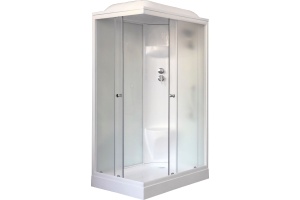 Душевая кабина Royal Bath HP 120х80 R профиль белый стекло матовое