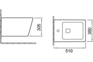Биде подвесное SantiLine SL-5054 - 2