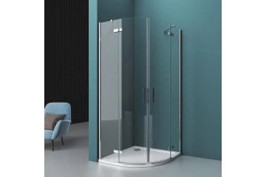 Душевой уголок BelBagno Kraft 90х90 профиль хром стекло прозрачное