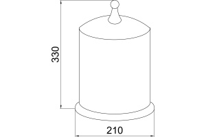 Мусорное ведро Boheme Imperiale 10408 - 2