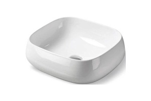 Накладная раковина Vincea 45х40 белая