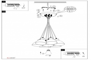 Подвесная люстра Eglo ПРОМО Priddy 49467 - 3